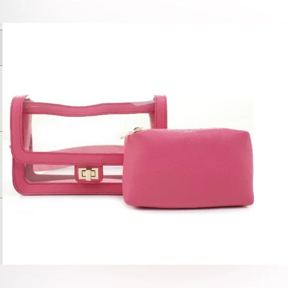 Mail + Lili Jessie Vegan Leather Stadium Crossbody bag - Picture 1 of 15